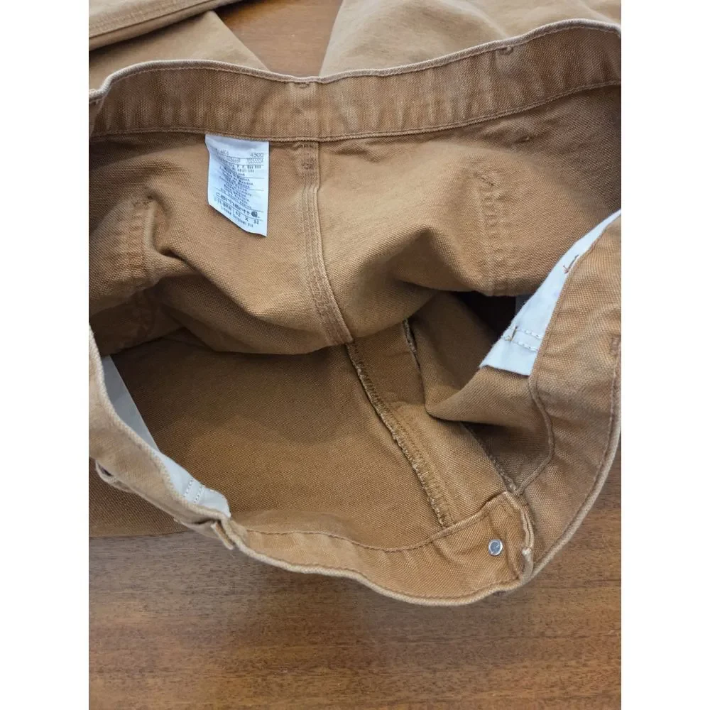 mens carhartt Utility pants Loose Original Fit 40x31 Brown 42x33 Canvas‎